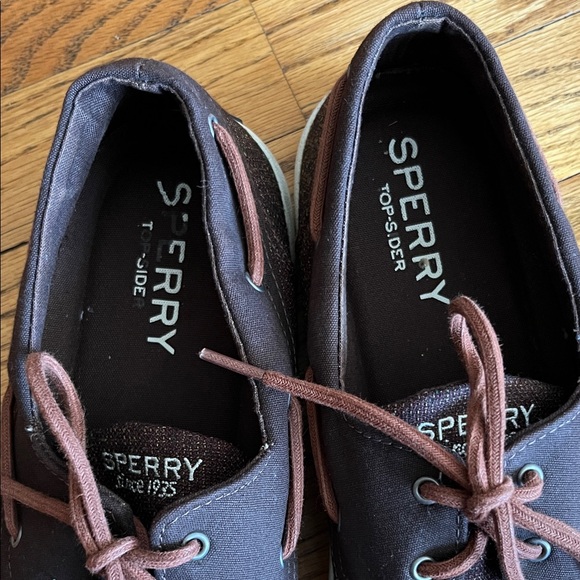 Sperry Men's Dark Brown Boat Shoes - Picture 6 of 8
